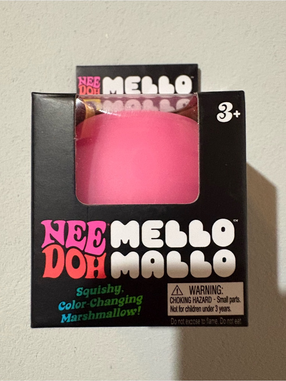 NeeDoh Mello Mallo Pink Squishy Color-Change Toy